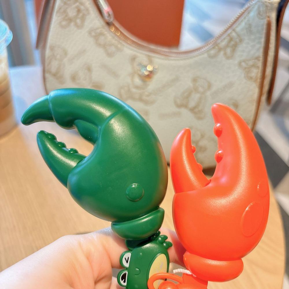 3D Crafts Pull String Crab Keychain Cartoon Animals Handbag Hanging Ornaments  Couple