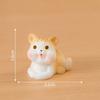 Mini Cute Orange Cat Micro Landscape Ornament For Car Dashboard Home Room Desktop Decoration Gift