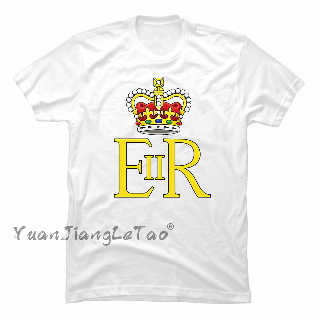 Queen 2022 Union Jack 70th Platinum Jubilee Tshirt Queen Elizabeth II Classic Tops Kawaii Corgi Dog Graphic Tops Unisex Shirt