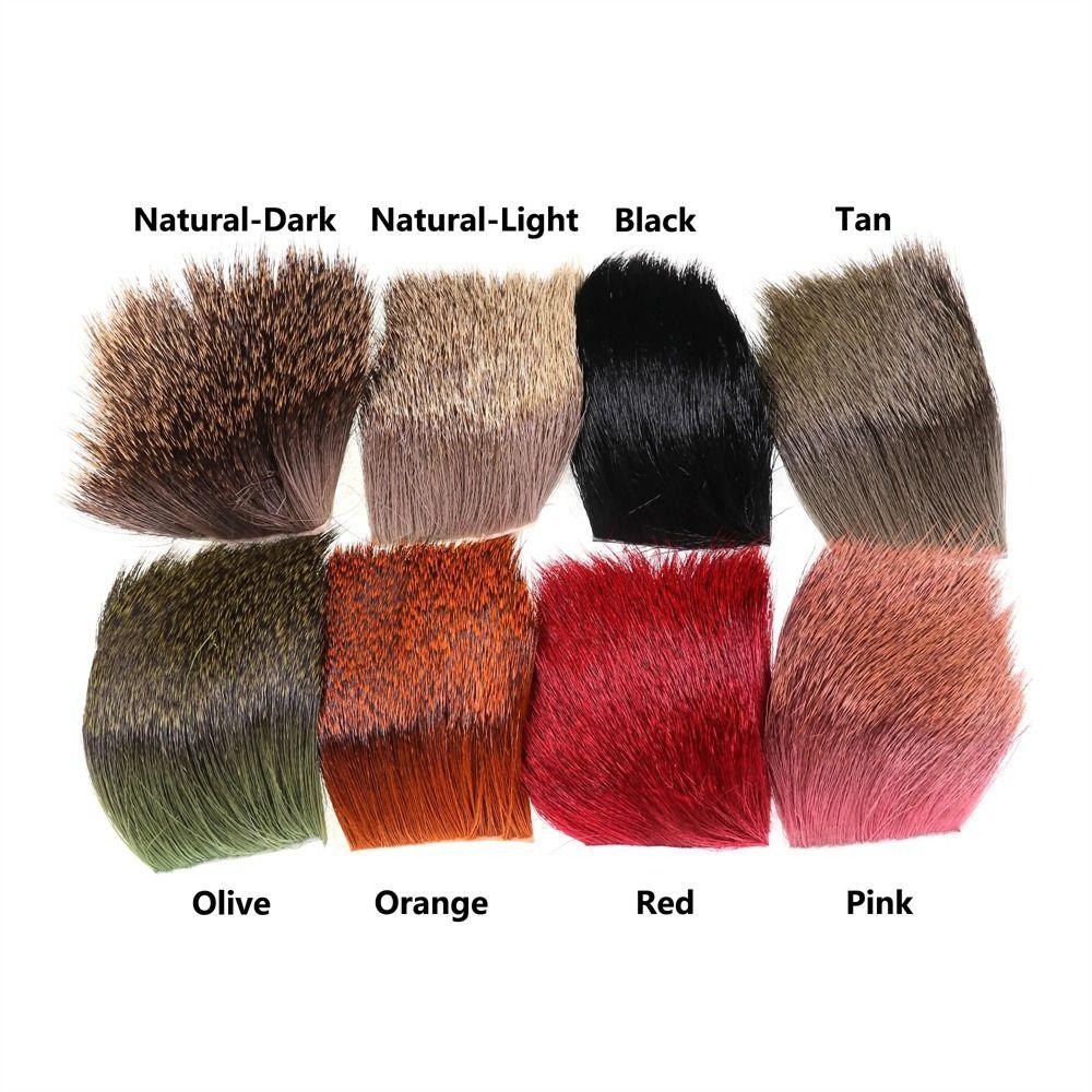 Brown Pink Black Fly Tying Deer Hair Fly Tying Material Dry Elk Hair Caddis  Trout Salmon