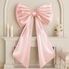 Pink Large Bow Big Coquette Bow For Backdrop Birthday Party Room Wall Decor Coquette Wall Decor Giant Ribbon Tie Hanging Gift