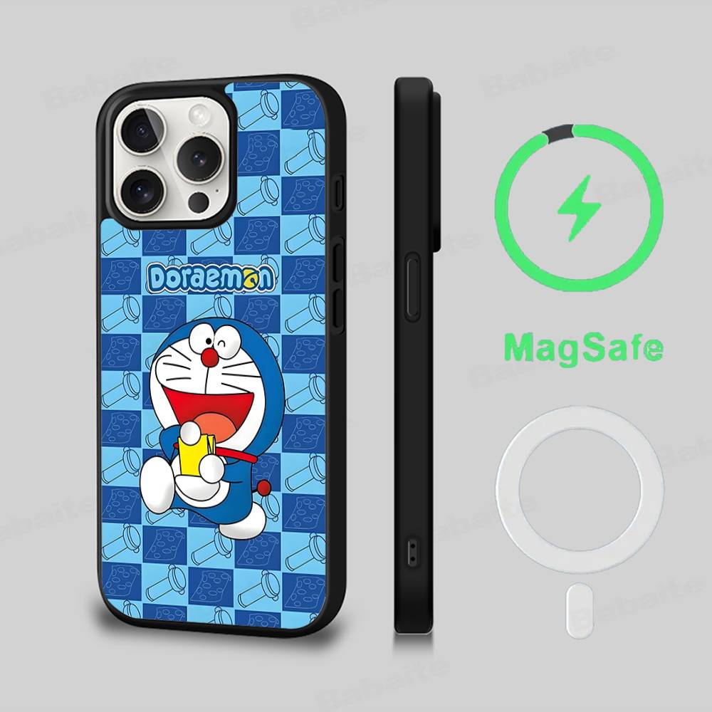 Cute Cartoon-u-Doraemons-t Phone Case For IPhone 17 Air 16 15 14 13 12 11 Pro Max Plus For Magsafe Wireless Charge Cover
