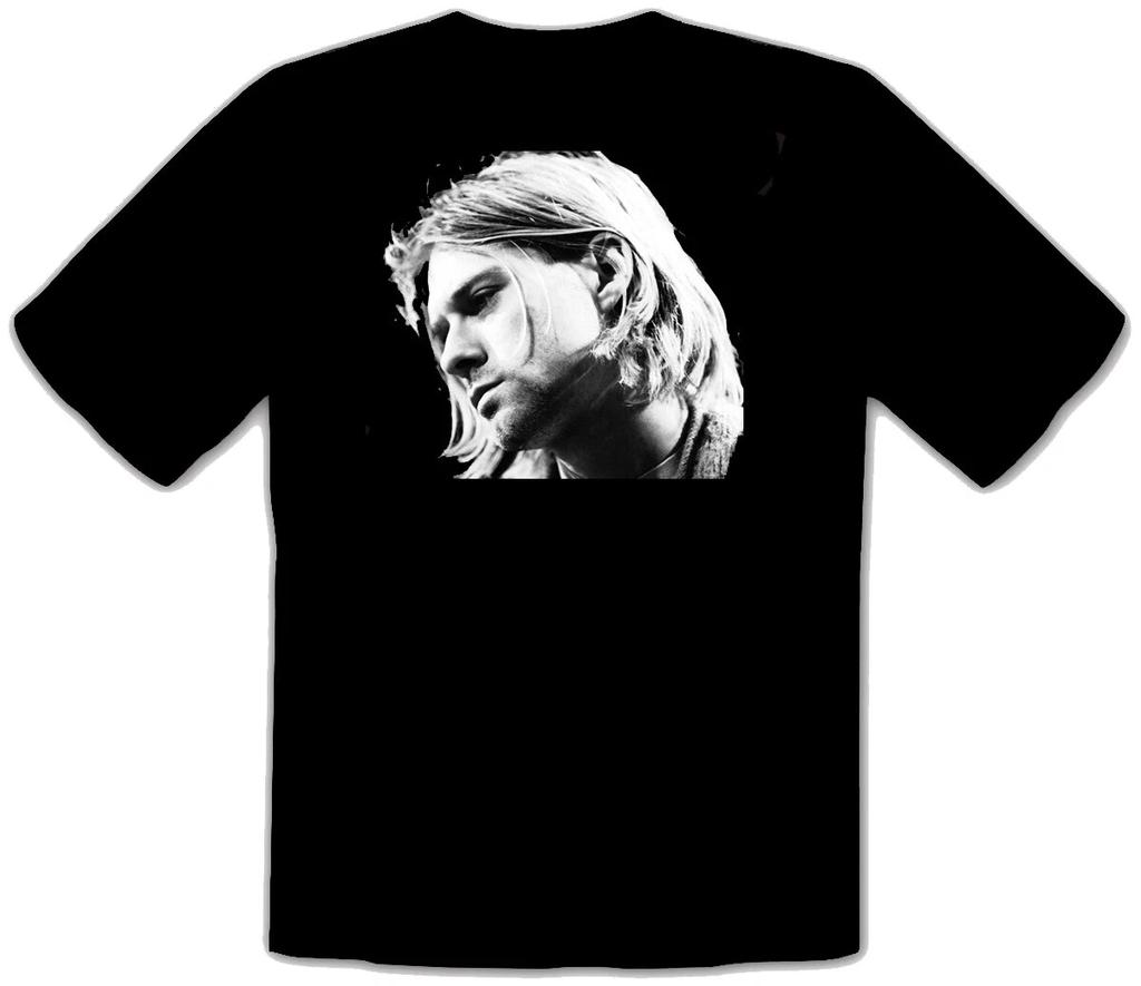 КУРТ КОБЕЙН NIRVANA Рок Метал Правила Черная ФУТБОЛКА -053-