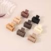 Korean Style Small Shark Clip Ponytail Holder Frosted Square Hair Clip Mini Square Hair Claw  Party