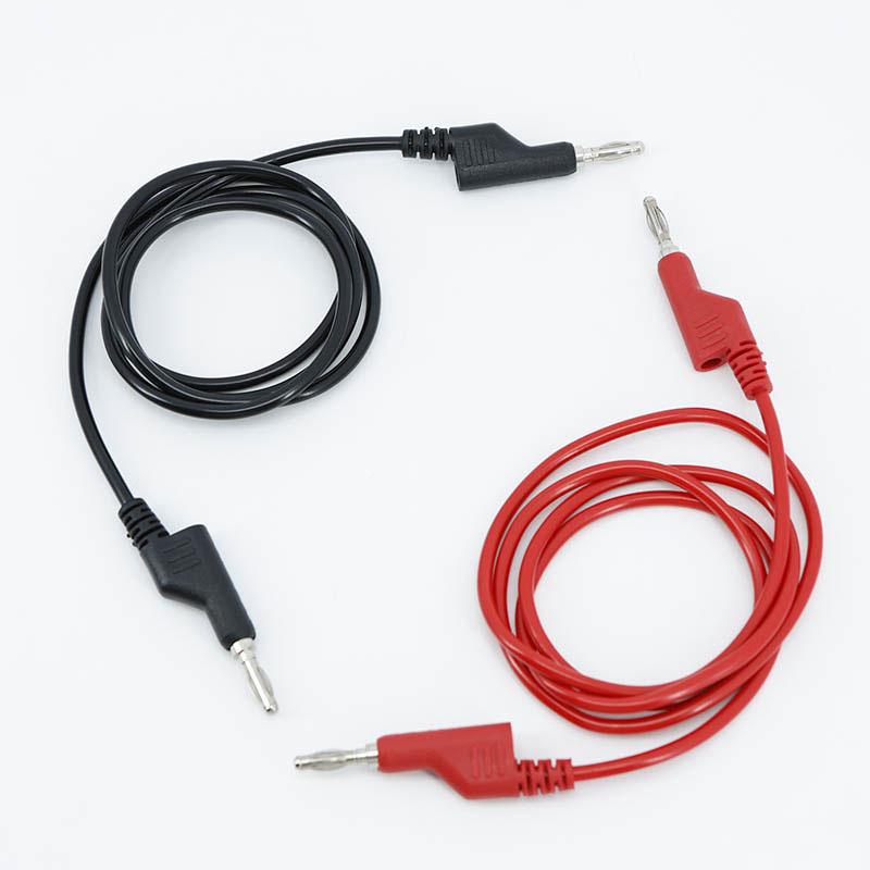 50cm 100cm Dual 4mm Stackable Banana to banana Plug Cables wire cord Multimeter Test Leads Electrical Red/Black 1000V 15A