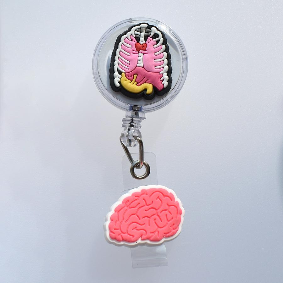 Мультяшная медицинская выдвижная пряжка, лицензия на работу для врача и медсестры, креативный ремешок, легко вытягиваемая пряжка, сертификат, фирменное наименование