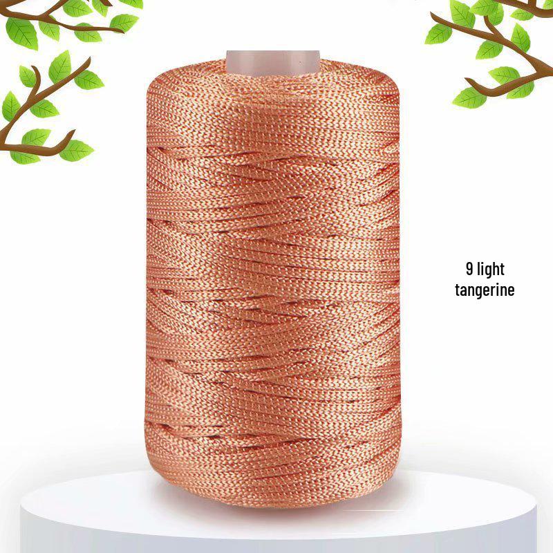 125 г Легкая Ледяная Шелковая Льняная Пряжа для Летних Шляп, Средней Тонкости Вязания, Сумок DIY, Подушек и Блестящая Полая Пряжа