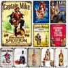 Vintage Rum Brand Metal Tin Sign Pin Up Girl Poster Metal Signs Man Cave Home Garage Metal Plaque Wall Decoration Tin Sign Decor