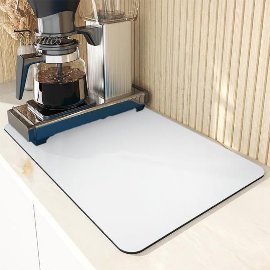 Kitchen Countertop Drying Mat Super Absorbent Anti-slip Foldable Large Rectangle Dish Bowl Plate Dinnerware Placemat Coffer Maker Pad Cup Coaster