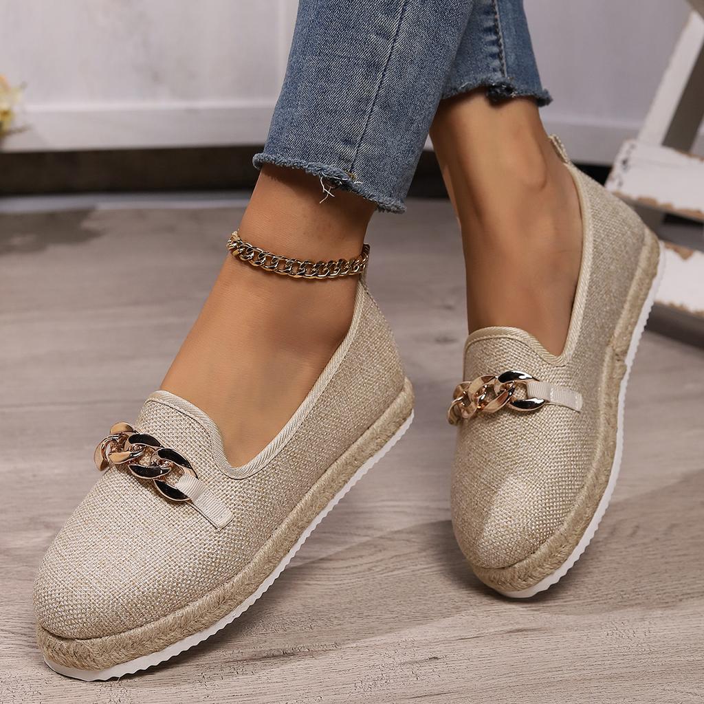 Fashion Ladies Shoes New Slip On Women's Flats Autumn Round Toe Solid Solft Sole Casual Flat Comfortable Loafers Zapatillas Mujer