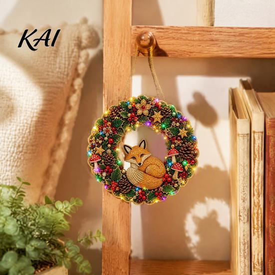 Holiday Party Ornaments 2Pcs Pearl Diamond Christmas Ornament Set, 2D Acrylic Glitter Hanging Gift for Friends Decor with Ribbon, Festive Tree Pendant