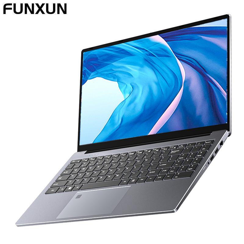 FUNXUN Ноутбук GTX 1060 с одиночным дисплеем, 15,6 дюйма, 16 ГБ, Windows11 Pro, система 512G/1024G, ноутбук Intel Celeron, офисный компьютер