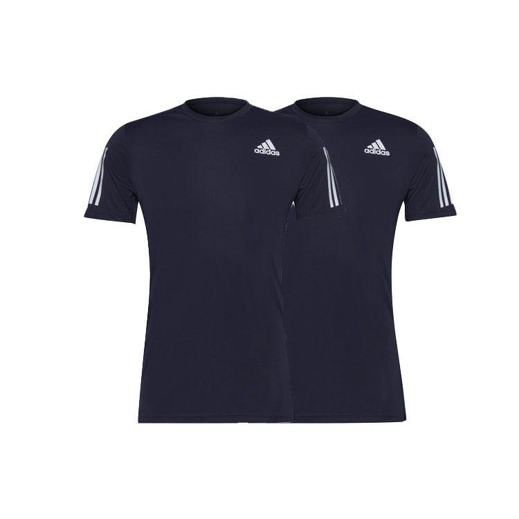 adidas Мужские футболки для бега с круглым вырезом, умеренного прямого кроя HB7438