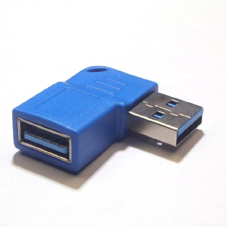Угловой USB 3.0 адаптер-удлинитель 90 градусов, Male to Female, 5 Гбит/с, для ноутбука, компьютера, принтера, камеры