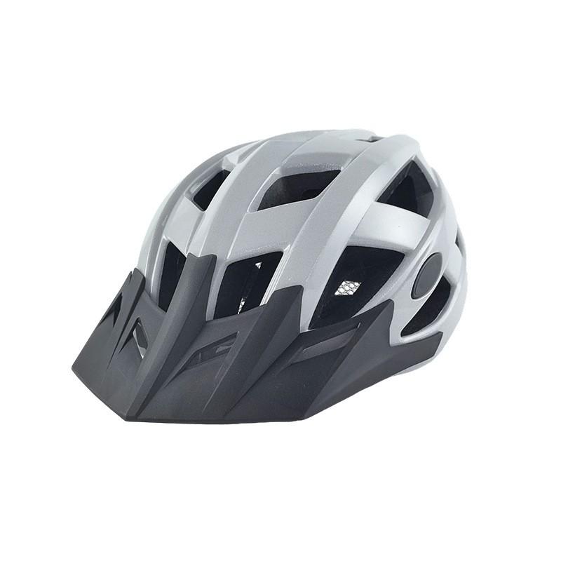 Ultra-Lightweight Ventilated Cycling Helmet With Visor Insect Net Mountain Bike Road Night Visibility