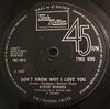 7inch Record STEVIE WONDER - Don't Know Why I Love You TMG690 Tamla Motown 1971 UK Soul/Funk Used