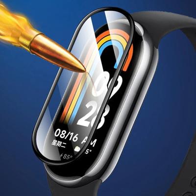 10D пленка, стекло для Xiaomi Mi Band 8, 7, 6, 5, 4, 3, Защитная пленка для экрана Mi Band 7, умный ремешок для часов, полная защитная крышка, гидрогелевые пленки HD
