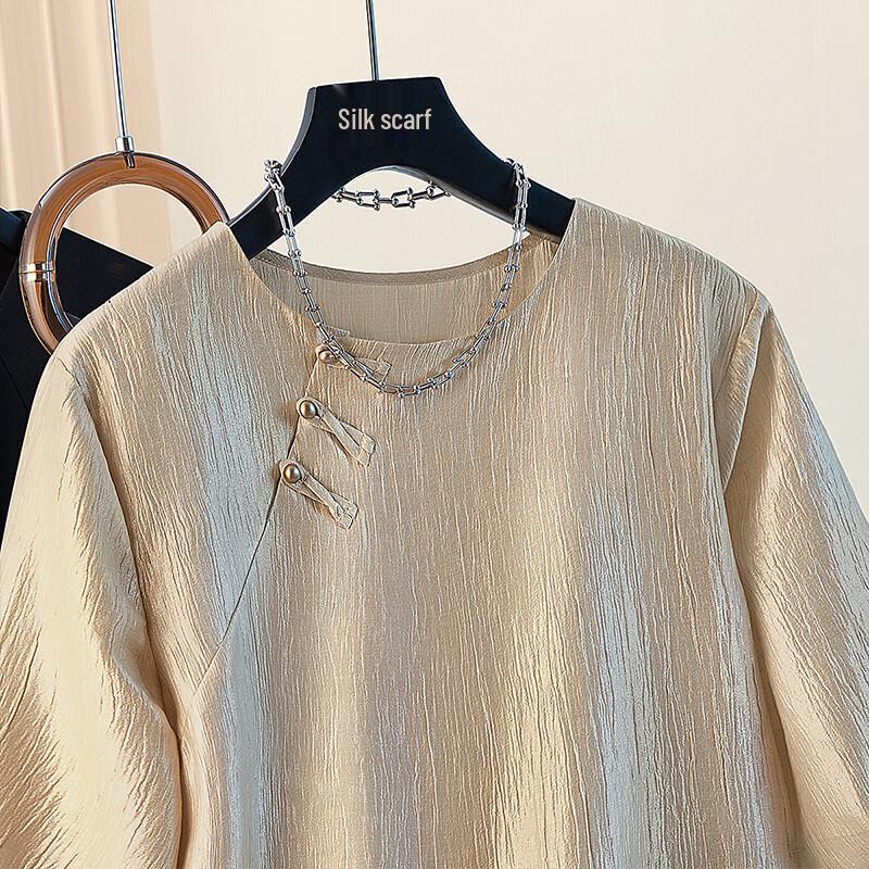 Женская футболка Sibaisha 2026 Весна с круглым вырезом