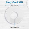 20 White Closet Dividers for Hanging Clothes – Clothing Size Rack Dividers and Closet Organizers