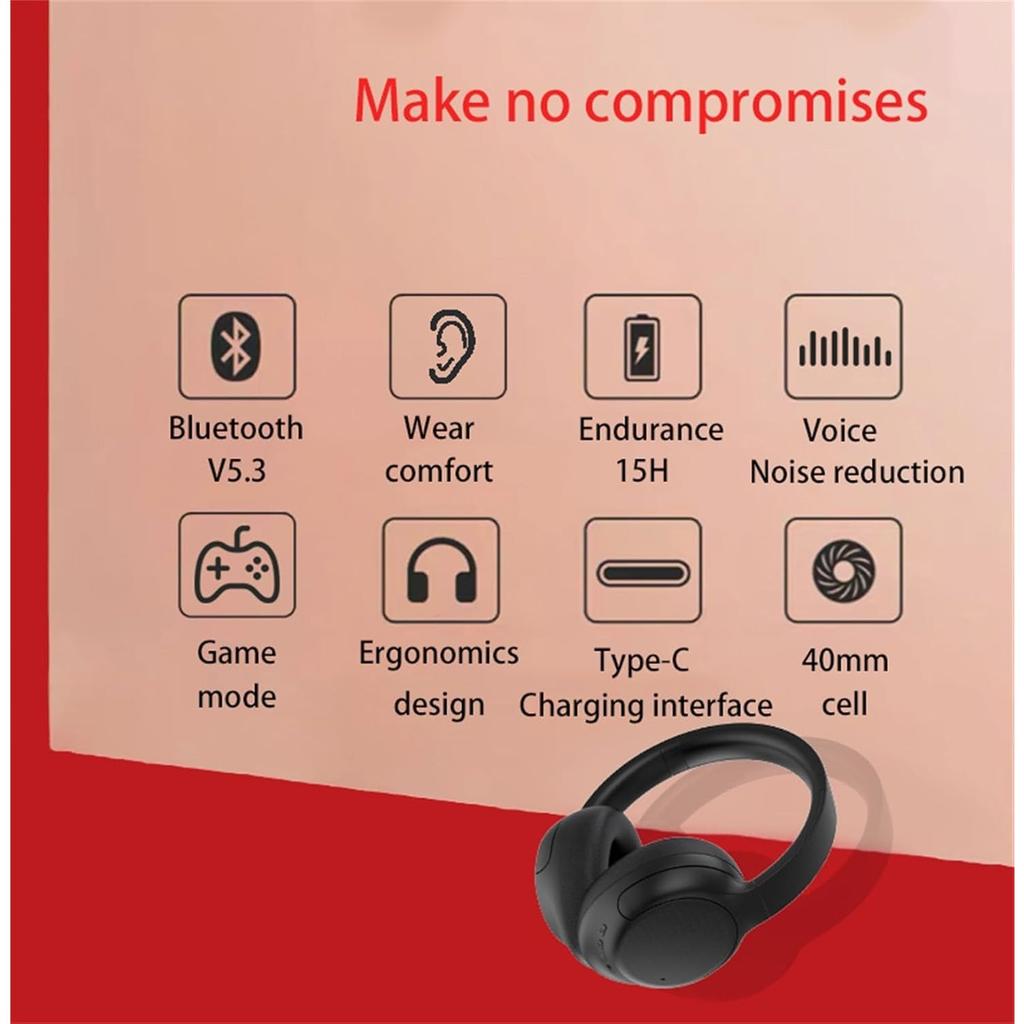 Беспроводные наушники Bluetooth с кабелем/беспроводной связью, шумоподавление, легкие, удобные и складные, Bluetooth 5.3, беспроводные игровые наушники