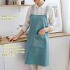 JIAHU Women's Stylish Apron, Simple Design, Easy To Put On and Take Off, for Men and Women, Water-Repellent and Waterproof, Popular Cafe Apron, Staff