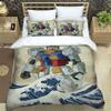 3D Printed Cartoon Gundam 2/3Piece Bedding Set: Duvet cover set suitable for adult boys and girls bedroom décor, children's gift