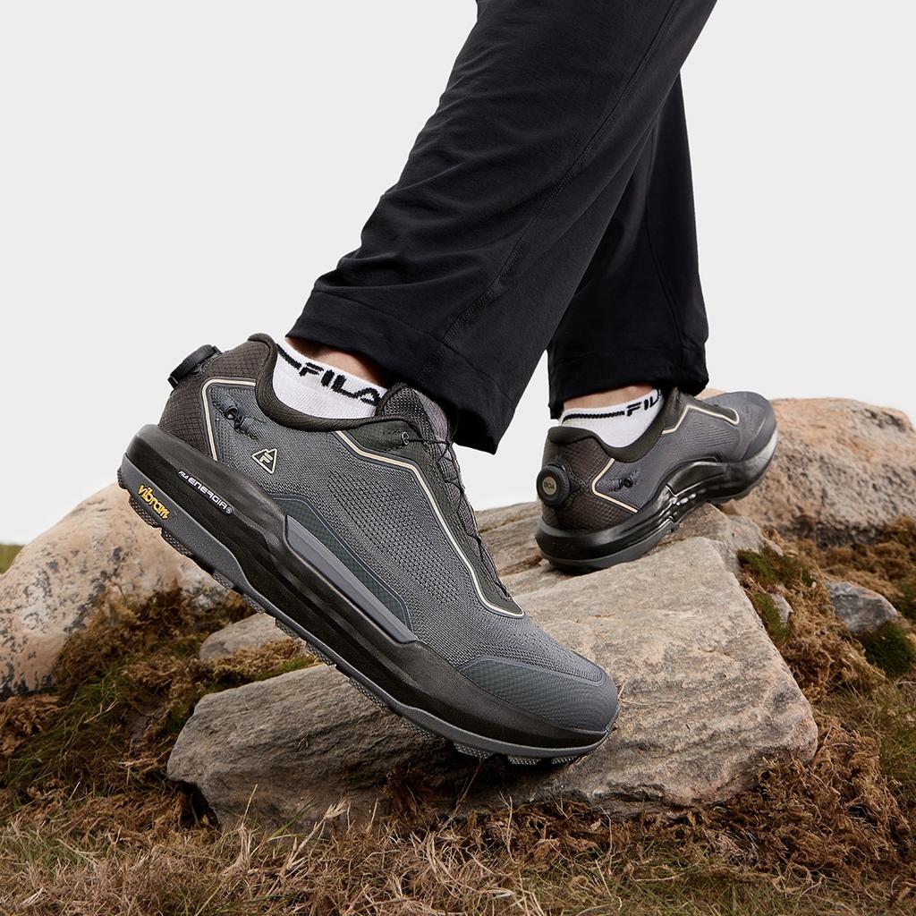 Fila BOA EXPLORER 2 Дышащие Низкие Уличные Ботинки Мужские Черно-Серые A12M431205FCL