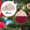 6 шт. Макраме Украшения Рождественские Украшения DIY Полукруглые Подвесные Подвески