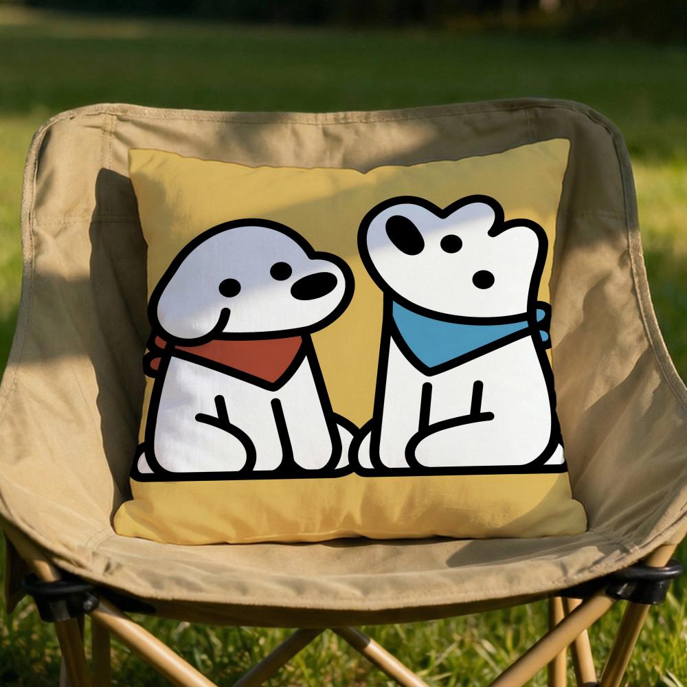 Cute MMatsui Art Cushion Cover Soft Reversible Durable Pillow Cover MultiScene Use for Home Car Daily Comfort