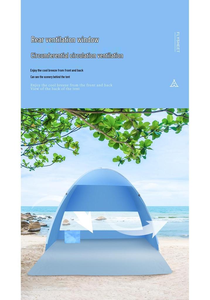 Portable Quick-Open Sunshade Tent – Lightweight, Foldable, and Family-Friendly for Beach and Camping