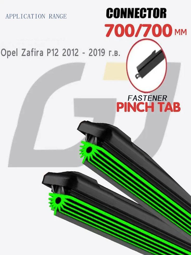 28"+28" Push Button 19 Frameless Wipers, Quiet 11-Layer Rubber Blades for Focus 3 DY DYB & 308 T7