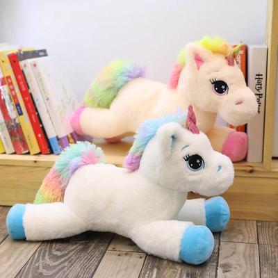 40 см, 60 см, 80 см, Радужный Единорог, плюшевые игрушки, каваи, детские игрушки, мягкая кукла с мультяшными животными, детский подарок на Рождество, день рождения