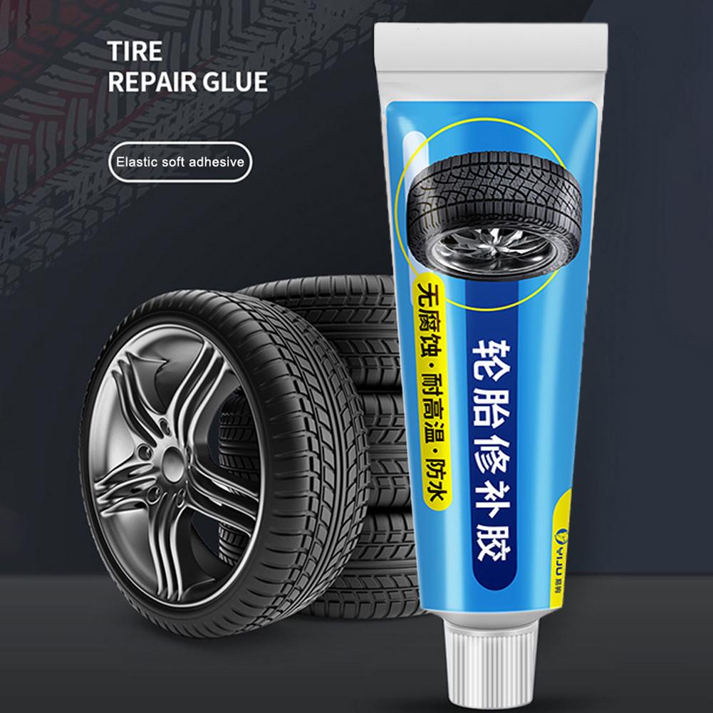 1/2Pc Tire Repair Glue Liquid Strong Rubber Glues Black Non-corrosive Bond Instant Leather Wear-resistant Adhesive Strong R S2E2
