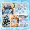 1 Set Snowflake Pendants Diamond Painting Keychain 5D Key Chains Full Drill Making Art Keychains Pendant DIY Rhinestone Accessories