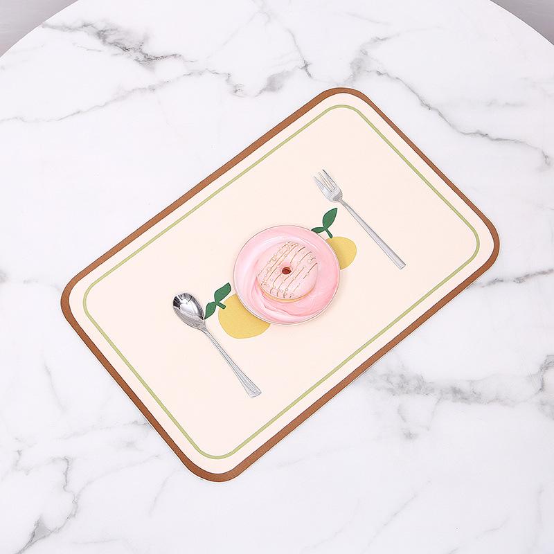 Подставки под тарелки в скандинавском деревенском стиле - термостойкие водонепроницаемые декорации для стола, роскошные квадратные подставки под стаканы с цветочным принтом для столовой и кухни
