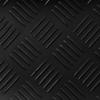 Floor Mat with Diamond Plate Pattern Black 1 x 2 m Rubber