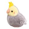 Lilizzhoumax Realistic Cockatiel - Gray Plush Animal, Bird Stuffed Animal, Cute Plush Toy, Girl's Toy, Christmas Gift for Kids, Crying Baby, Home