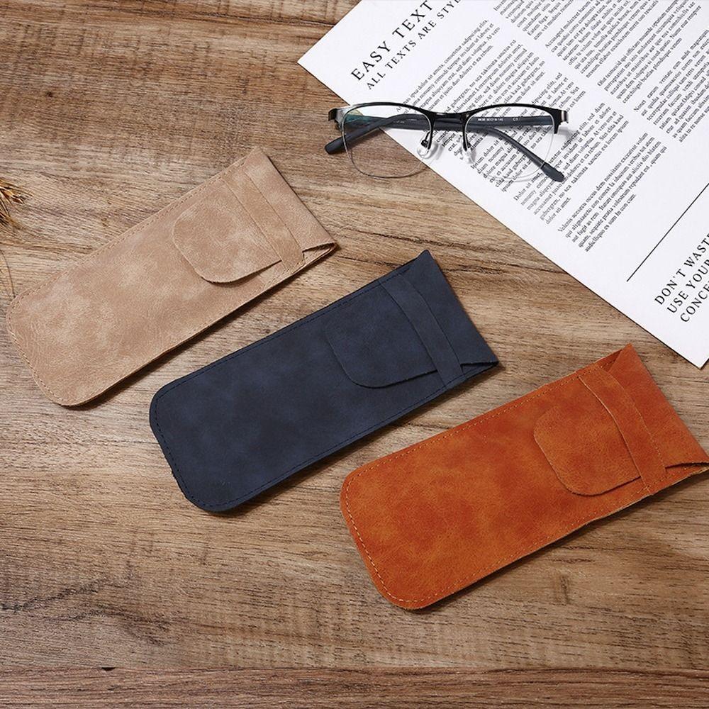 Прямоугольная сумка для солнцезащитных очков, покрытый держатель для очков, маленькая сумка для очков из искусственной кожи, уличная