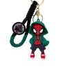 Non-Toxic Marvel Spider-Man Keychain Spiderman Action Figure Anime Keyring Backpack Schoolbag Pendant Bag Car Key Ring Kid Model Charm Toy