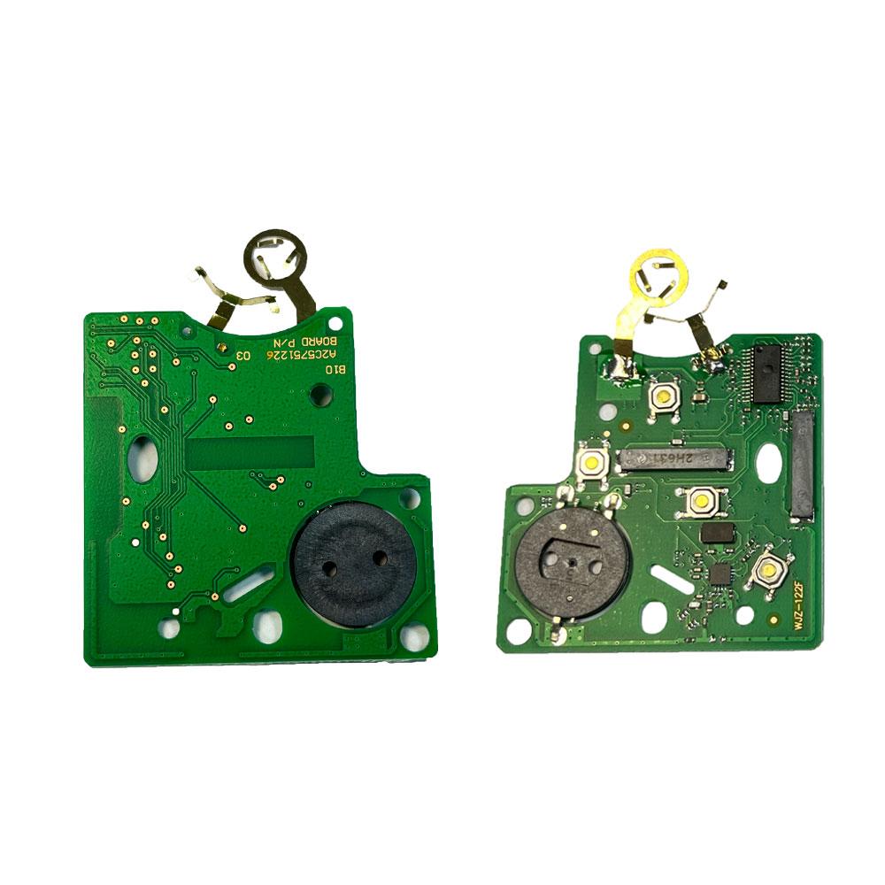 Смарт-карта Ключ от машины 4 кнопки PCF7945/PCF7953 Чип 4A 433 МГц для Renault Clio 4 Captur Пассивный Бесключевой Доступ Дистанционный HandsFree