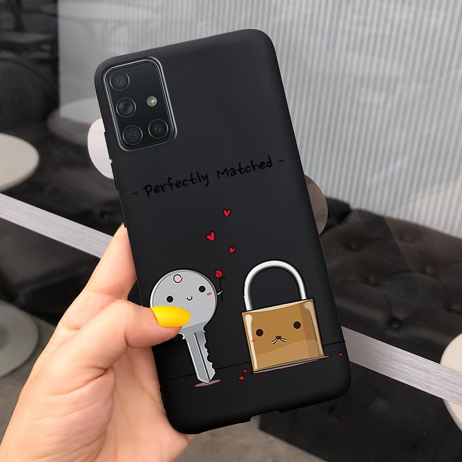 A51 A71 Case For Samsung Galaxy A51 4G Soft Touch Silicon Cover Shockproof Bumper Back Protector Bag for Samsung A 51 A 71 Coque
