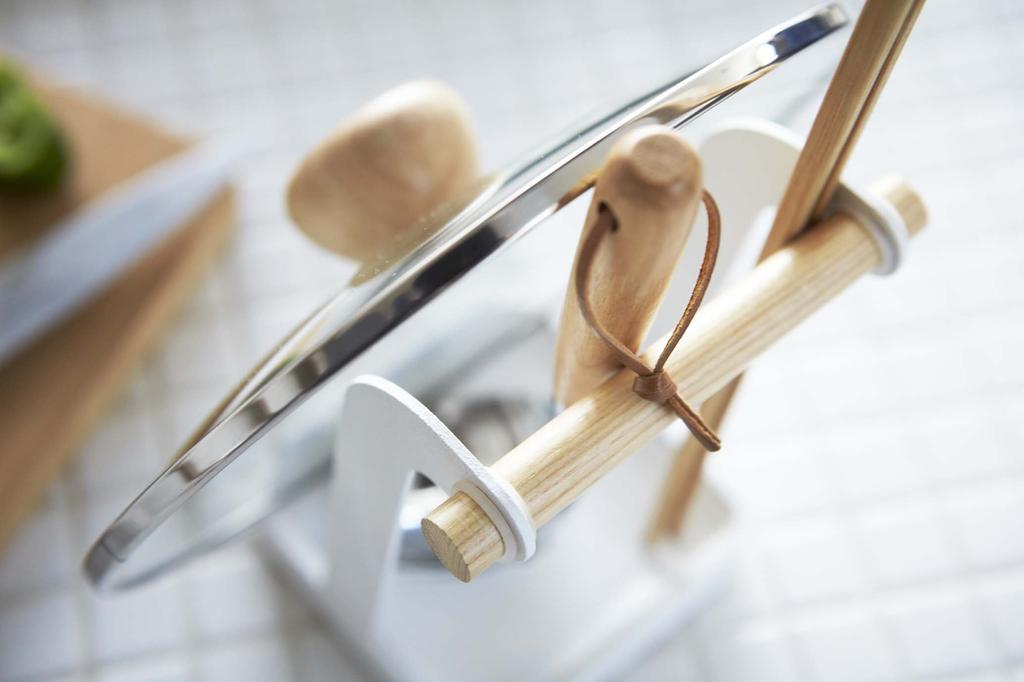 Подставка для ковша и крышки кастрюли Yamazaki Jitsugyo Tosca White 2423