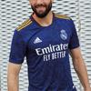 Adidas Real Madrid Away Player Edition Football Jersey Short Sleeve Men Tops Blue GM6775