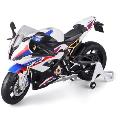1/9 BMW S1000RR гоночный игрушечный мотоцикл для детей литой металлический большой размер модель супер гоночный светящийся коллекционный подарок для мальчика