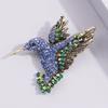 High-end Rhinestone Hummingbird Brooch Animal Brooch, Costume Bird Pin Brooch