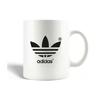Ceramic Mug - Adidas - Black - 30cl - Dishwasher Safe - Cylindrical