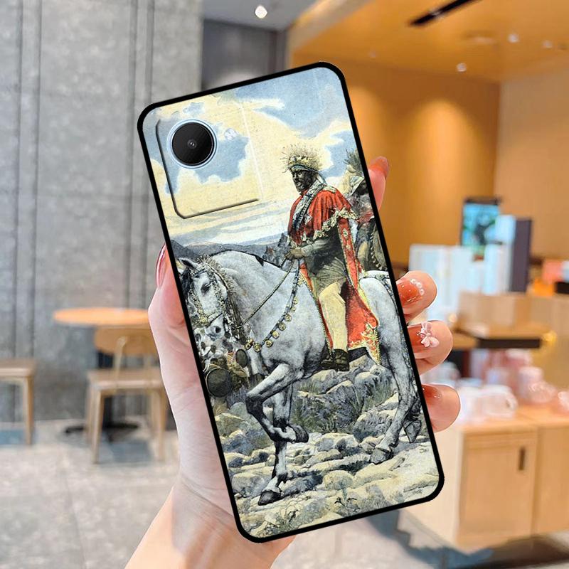 Emperor Menelik II of Ethiopia Case For Realme C55 C33 C31 C35 C30 C11 C15 C25s C21Y GT Neo 5 3T 2T 8 9 10 11 Pro Plus