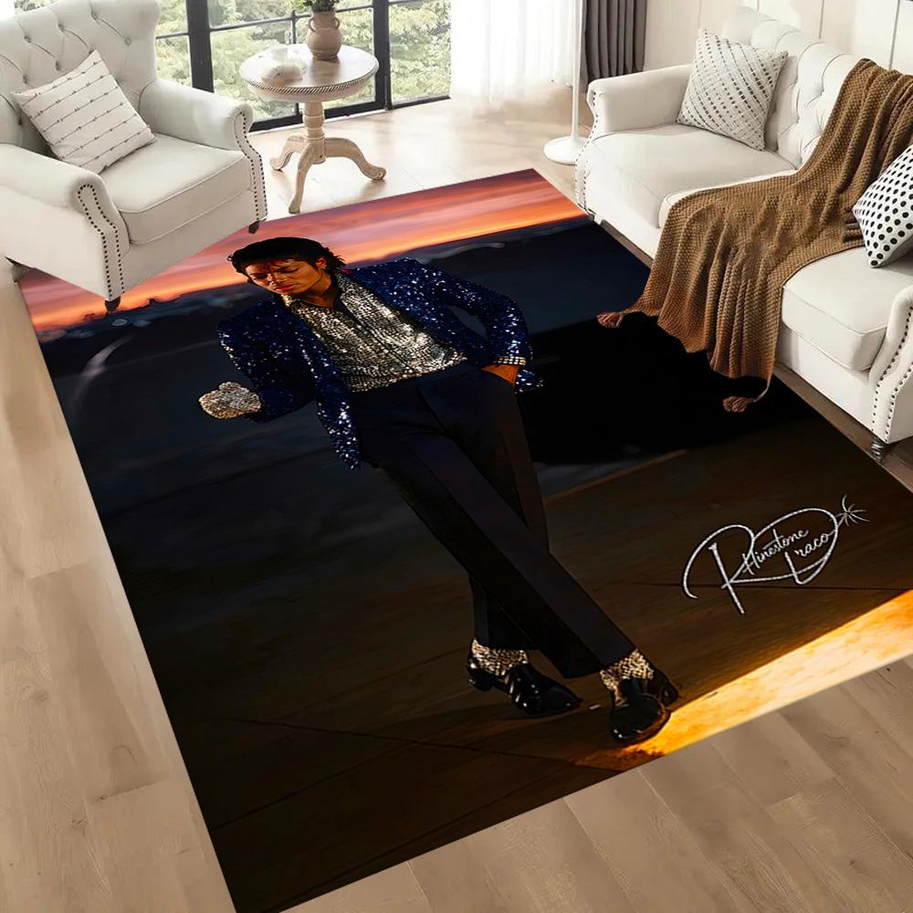 Michael Jackson 95 Floor Mat Suitable for Hallway Game Room Outdoor Dining Room Anti-slip Rug Decorate Offices Spiritual Gift