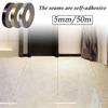 50 м самоклеящиеся наклейки для напольной плитки водонепроницаемая лента для герметизации стен полоса напольная плитка красивая наклейка на швы для напольного декора G6E2