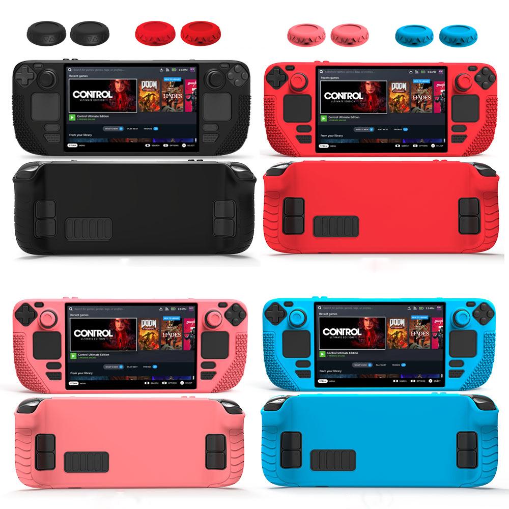 Мягкий силиконовый защитный чехол для Valve Steam Deck, игровая консоль, портативный дорожный чехол, аксессуары для Steam Deck